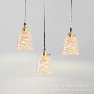 后现头代简ZIZ约个性 单台客头水晶玻璃小吊灯创意餐厅书房吧床厅