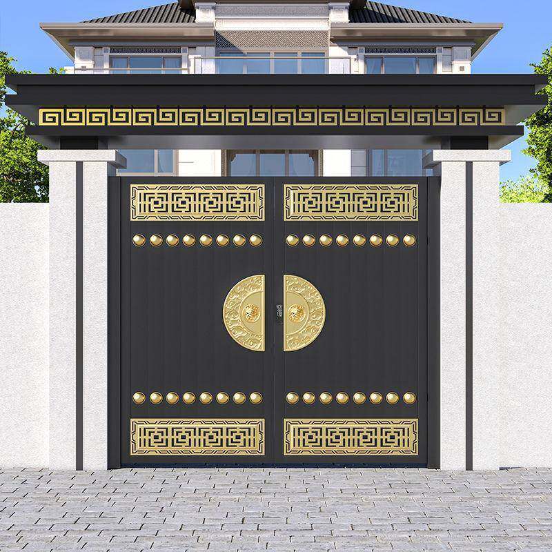 铝合庭金乡村别墅院大院门艺乡村自建房无品牌/子门农铝村围墙
