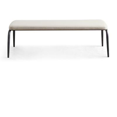 长凳餐椅户现24158代简约软包条凳小型餐厅靠背长椅轻奢家用双长