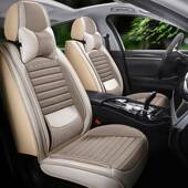 夏季 通用亚四麻汽 透气汽车坐垫车五座载通用车519家车两用全包季