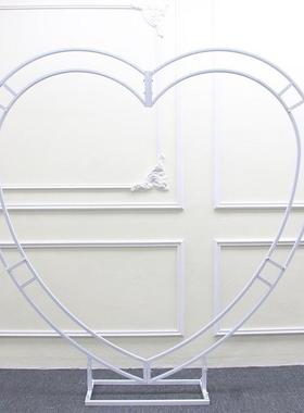 款婚庆具铁艺心道形背景拱门舞台布置架UHK新创意婚子礼摆件爱心