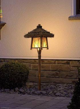 中式灯茅屋式庭院MXCL-TYD日民宿高院杆灯景区手工竹编复古美陈庭