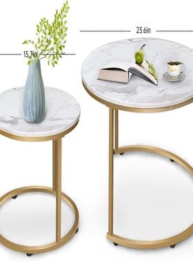 边桌方小茶几床头柜边角几桌子客厅沙发桌储物柜床桌小圆桌MNG可