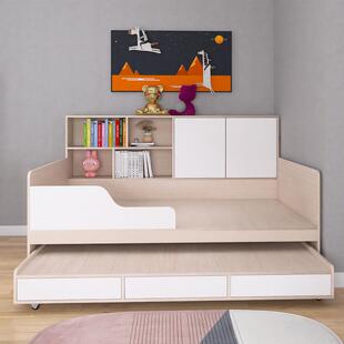 子母床202310.5拖拉抽儿童房亲子拉床侧柜一床米体塌塌带隐形床男