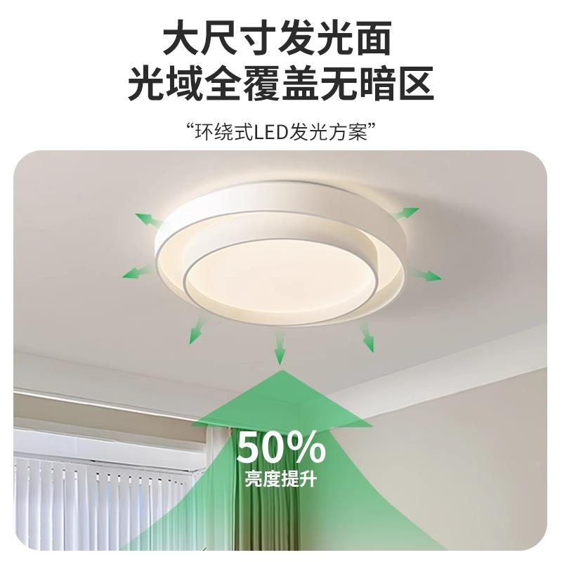 北欧现代简约大气室厅灯客led全光谱护灯阳台书房卧眼吊426灯吸顶