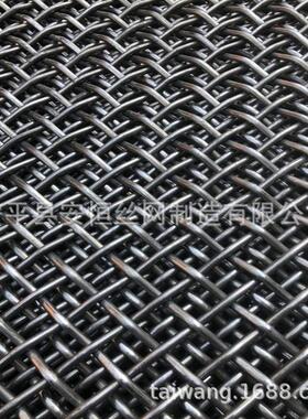 锰钢筛网 丝径6mm孔径100mm 1.4m宽钢丝过滤网 45号钢网 高锰钢