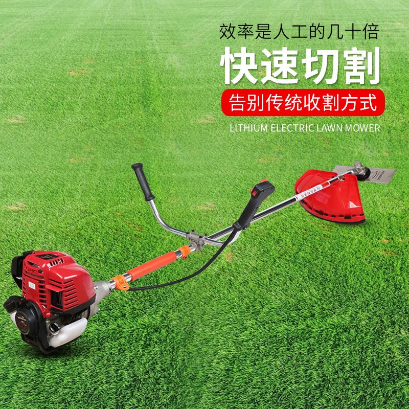 厂家4冲两程冲割机侧灌挂割草机打水草机除草机小麦BLR稻收割机