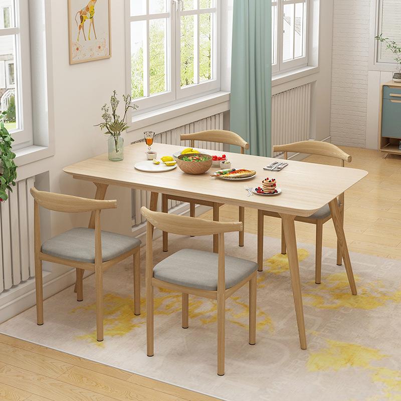 餐椅背凳靠子家用北欧牛学生学习书椅现代简约餐桌厅椅子铁艺DP06