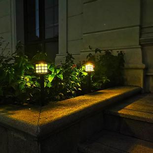 太灯阳能花园庭院草坪LED黑色太户外灯路公园小照明超025亮阳能灯