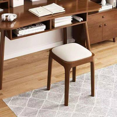 实木凳子家凳用可叠放4646软板凳客厅木头包矮简约现代桌小方凳餐