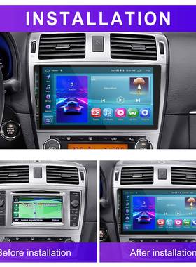 9寸安卓11腚Carlpay（2+32）双安卓大屏导航中控带91637屏一体机