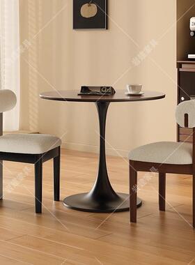 中实古木餐椅式家用靠背椅子餐厅餐57235桌法复古椅风设计师化妆