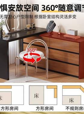 梳妆台现代卧室约化化妆斗柜一体小简户型收纳轻奢79670书缩桌伸