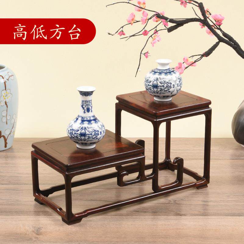 红酸枝紫砂MFW壶摆件博古架文古董收花玩瓶奇石纳实木置物木架子