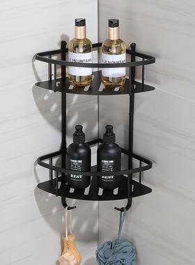 304不钢金色浴层室三角架锈双卫生间网洗漱用品收80145纳置物架家