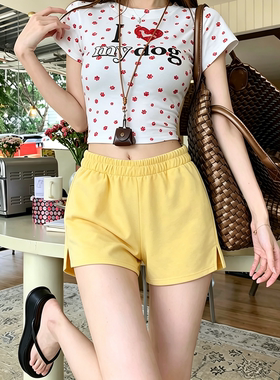 运动短裤女夏季薄款居家可外穿三分裤宽松显瘦休闲阔腿裤子潮ins