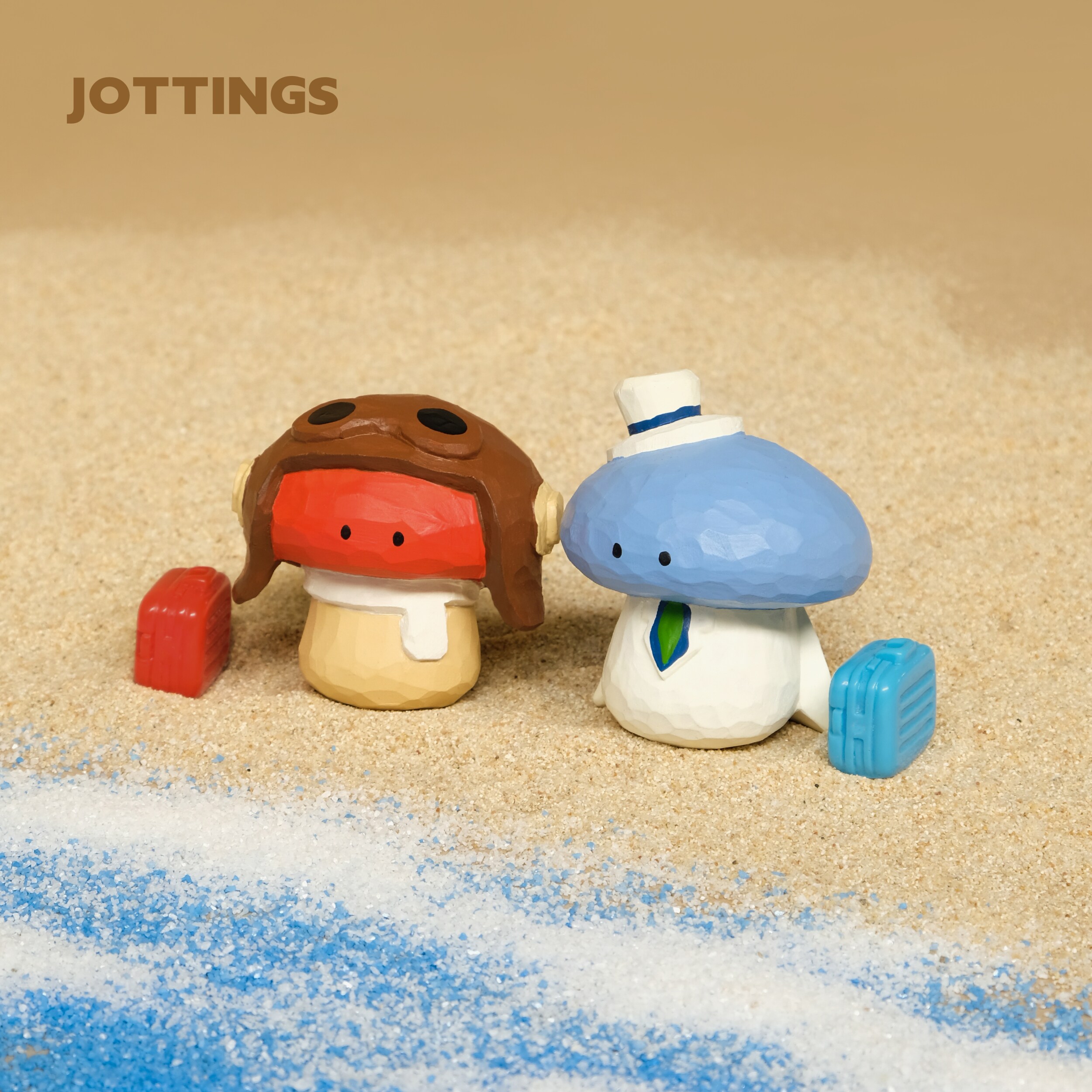 拾杂Jottings「梦想家」系列原创纯手工木雕蘑菇创意摆件可爱礼物