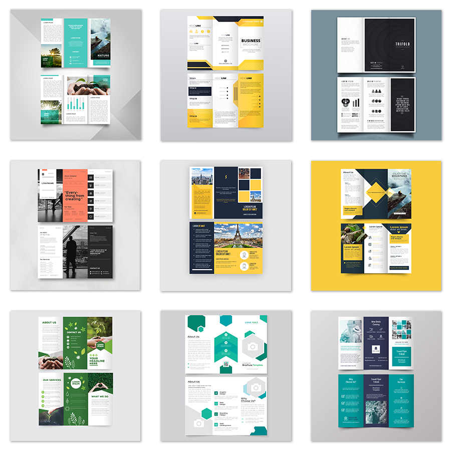 160款三折页模板ai矢量源文件素材