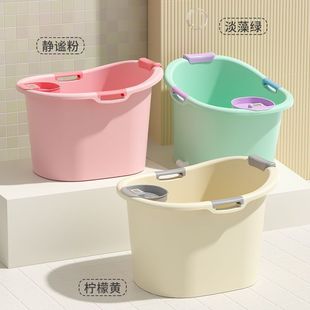 儿童洗澡桶加厚宝宝泡澡桶婴儿可坐浴桶浴盆家用浴缸大号小孩澡盆