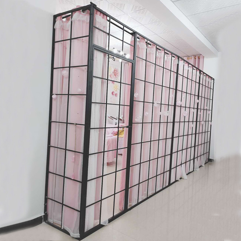 隔房间隔板墙自装家用隔离板分隔板简易自装出租房屏风隔断美华庚