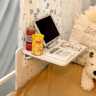 床边桌悬空可折叠学生宿舍上铺床上放电脑小桌板懒人床头电脑桌