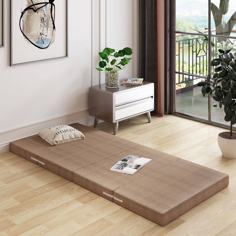 加厚四折叠海绵午休午睡床垫学生懒人办公室榻榻米睡垫打地铺神器