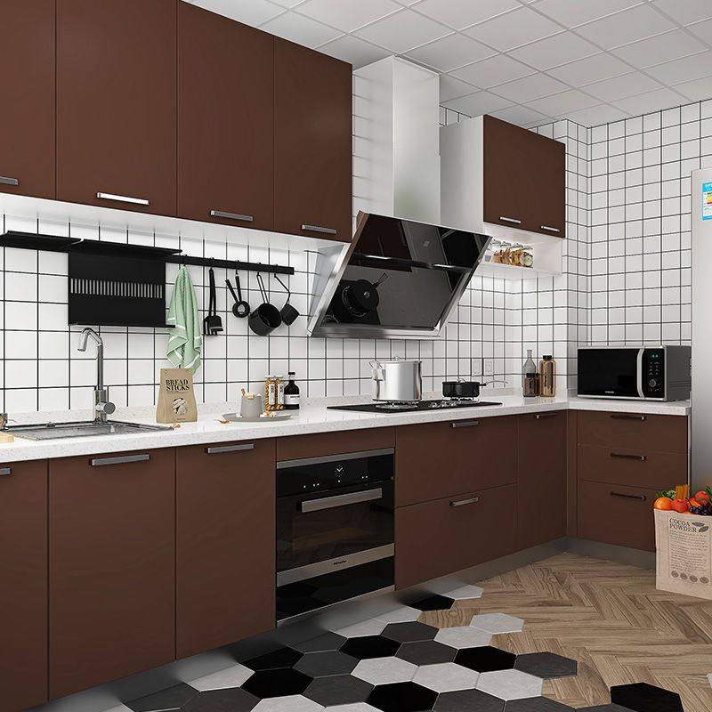 自粘橱柜烤漆贴纸家具翻新衣柜贴膜桌面改色柜门厨房加厚防油防水