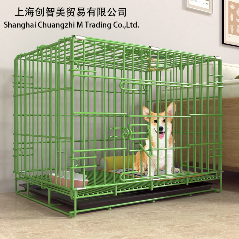 加粗纳米折叠狗笼铁笼室内小型犬狗笼子运输笼大型犬狗窝宠物笼子