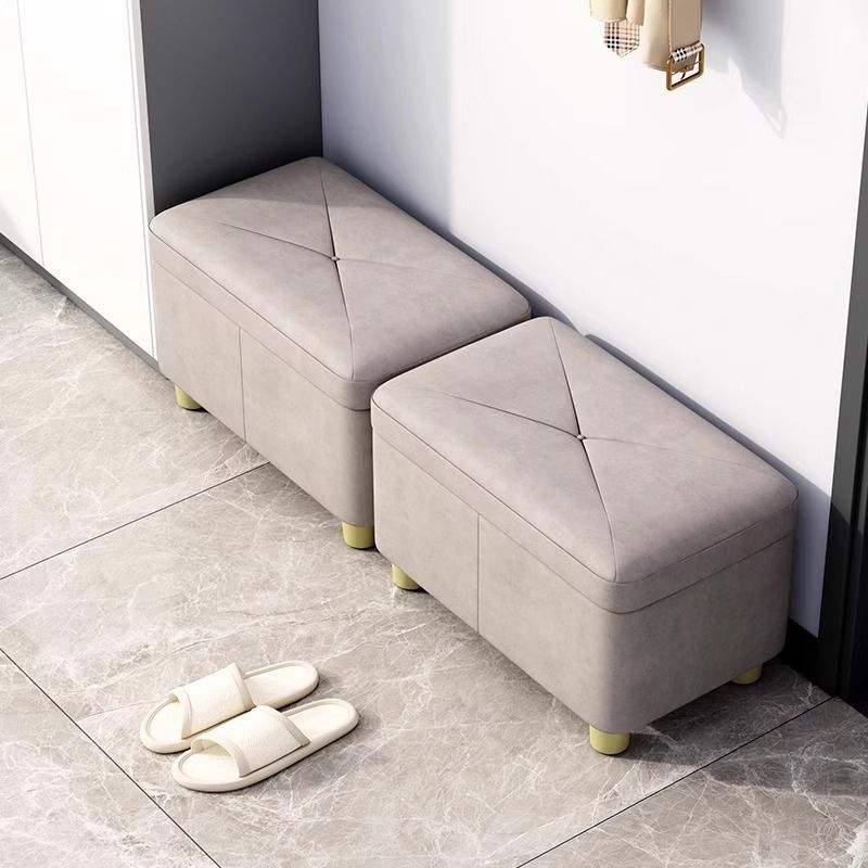 小凳子客厅收纳储物凳茶几凳实木沙发凳脚踏换鞋矮凳科技布墩子