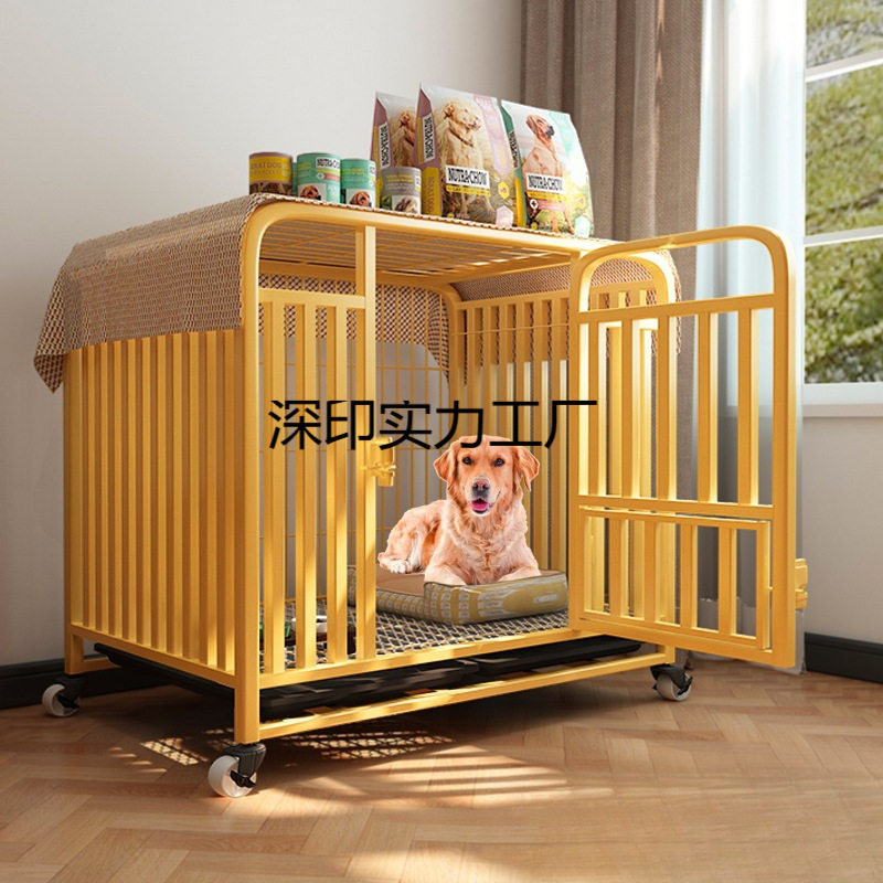 包邮狗笼子中大型犬金毛拉布拉多边牧宠物狗笼子家用室内中小型犬