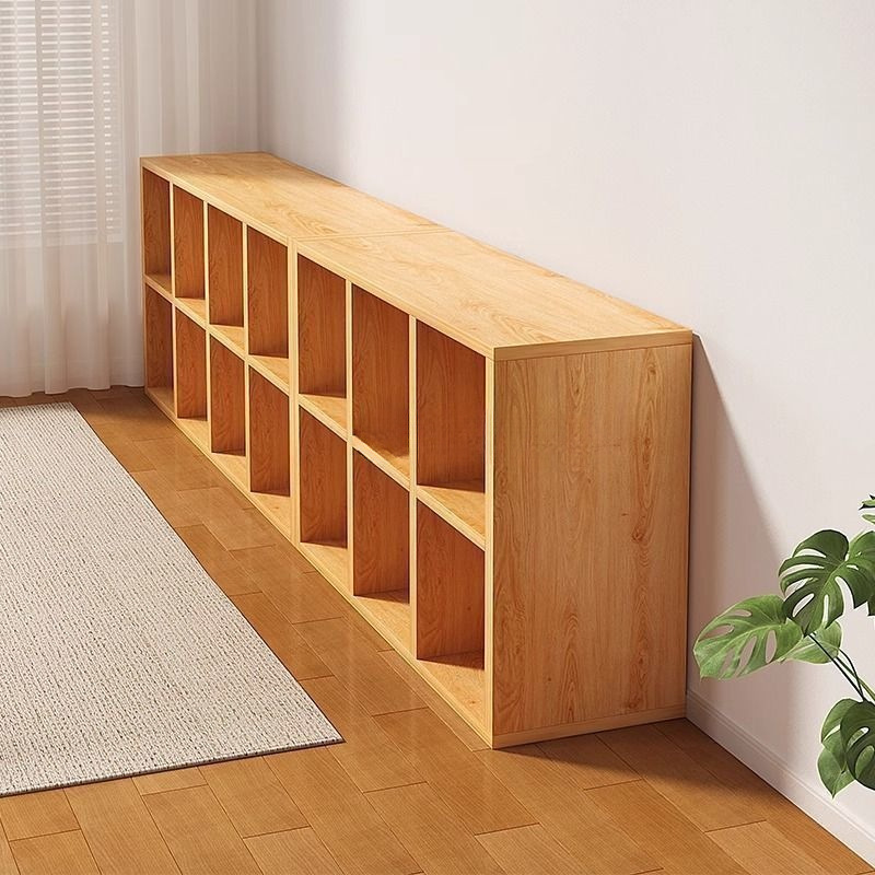 书柜落地置物架卧室半包围床边隔断书架收纳储物柜格子柜八格柜子