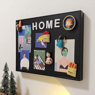 磁吸电表箱装饰画遮挡2025新款遮丑神器免打孔diy冰箱贴黑板