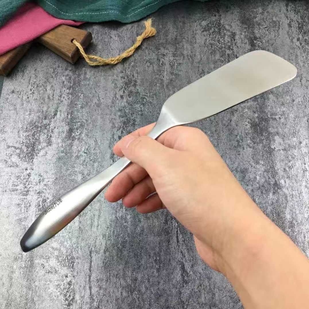 出口德国中空304不锈钢煎铲平铲炒菜铲子防烫牛排煎饼煎蛋小锅铲