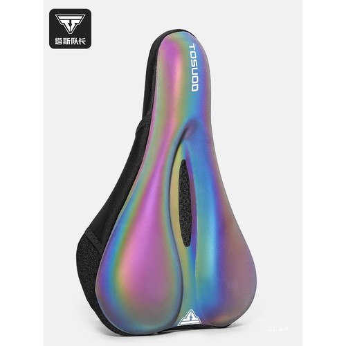 塔斯队长自行车坐垫套舒适减震硅胶加厚防滑山地车公路车骑行展驰