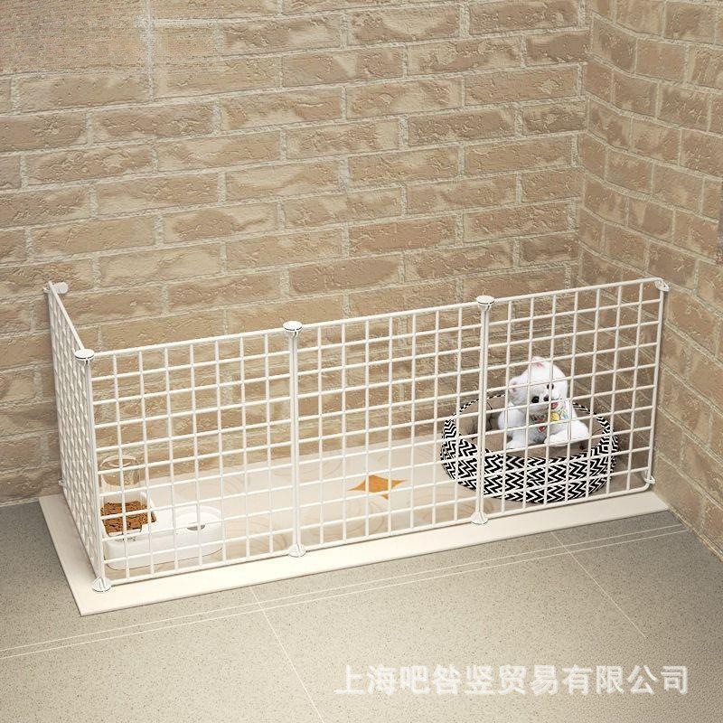 家用狗狗围栏组合栅栏门栏小型犬隔离狗笼子拼接室内片宠物猫bjs