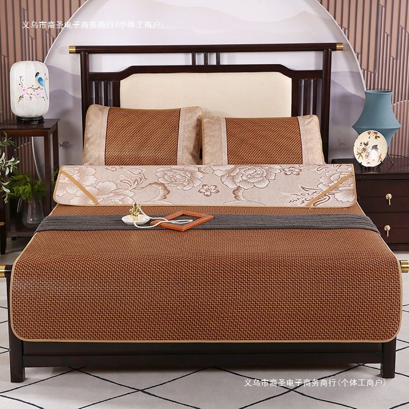 双面凉席藤席2025新款家用可折叠冰丝席夏季席子冬夏两用草席竹席