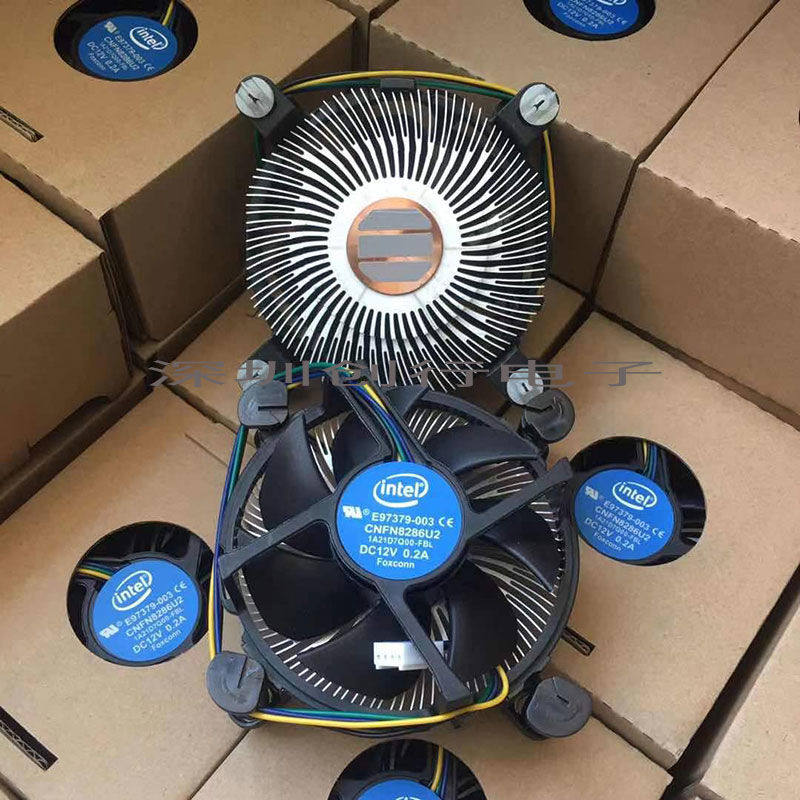 台式电脑intel1150 1151 1155 1200 i3i5英特尔通用cpu散热器静音