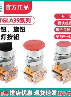 TENN天正TGLA39 11BN启动停止急停按钮11ZS开关电源22开孔带灯