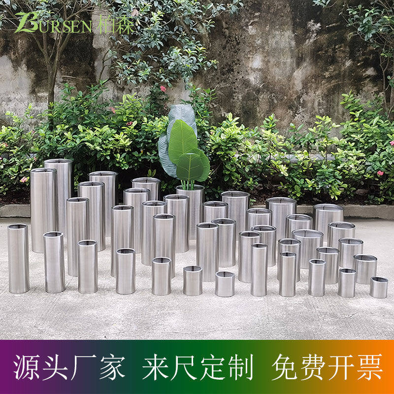 小圆筒 圆柱 台面花瓶 多肉 植物盆栽 花桶 装饰 干花 仿真 北欧