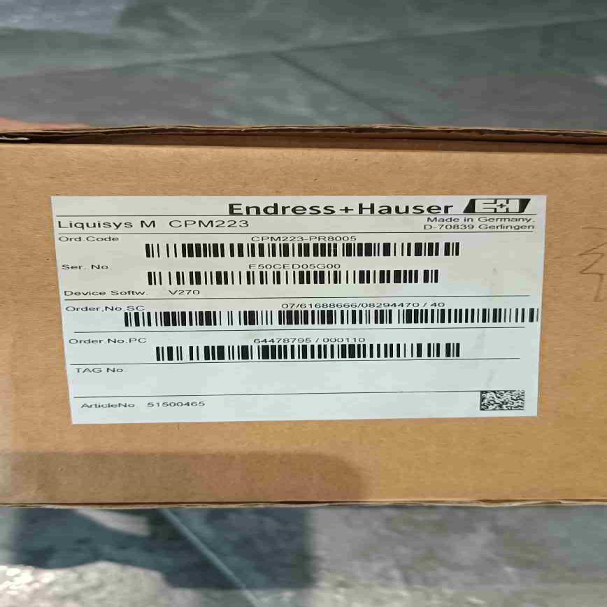 E+H恩德豪斯PH电极二次表变送器 CPM223-PR8议价