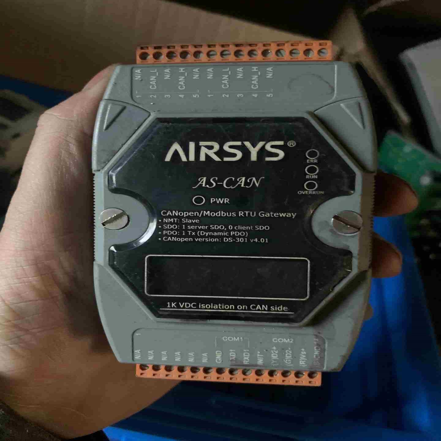 台湾AIRSYS AS-CAN  CANopen总线Mod议价