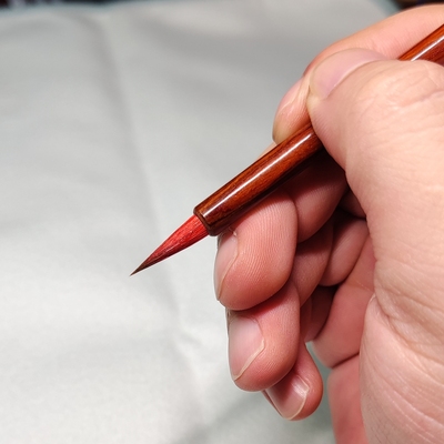 云月笔庄-小红豆毛笔 小号小楷兼毫小红毛国画工笔水彩毛笔画插画