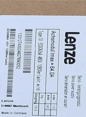 议价~轮茨变频器 Lenze ECSCA064 480V