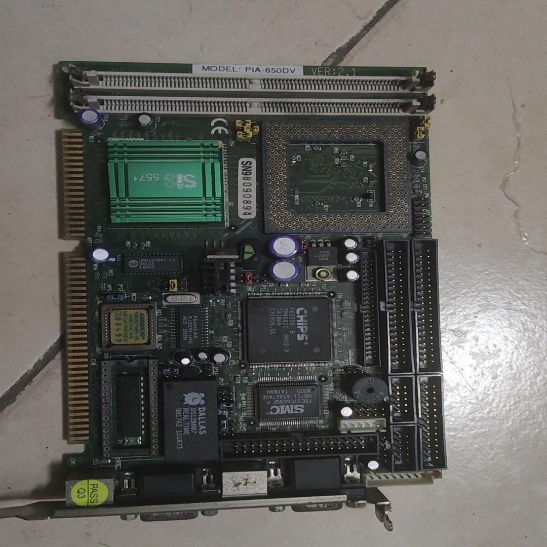 PIA-650DV  ISA 半长板卡 工业工控主板 （憨憨电子）