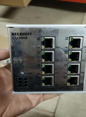 倍福8口交换机 cu2008-0000 成色如图所示 功能包（耶耶电子）