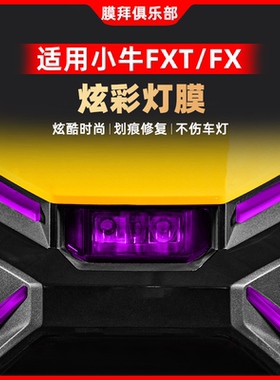 适用25款小牛FXT/FX灯膜隐形车衣透明保护防刮自贴膜改装件配件