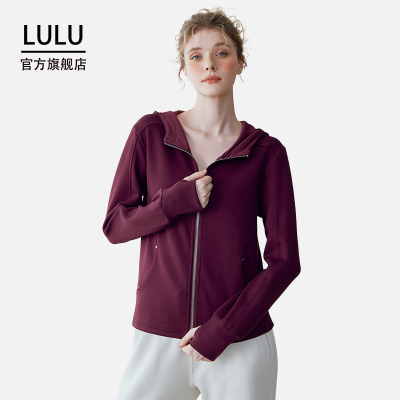 LULU官方旗舰店拉链外套女2025新款夏连帽户外夹克开衫休闲加厚