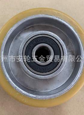 德国WICKE-TOPTHANE威卡脚轮3寸聚氨酯铝合金轮芯82mm单轮102057