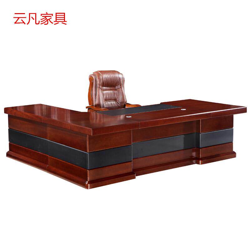 班台桌时尚简约总裁桌椅组合班台办公桌现代经理桌电脑桌办公家具