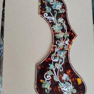 吉他护板EJ200赛璐珞雕刻贝壳镶嵌护板直销乐器配件